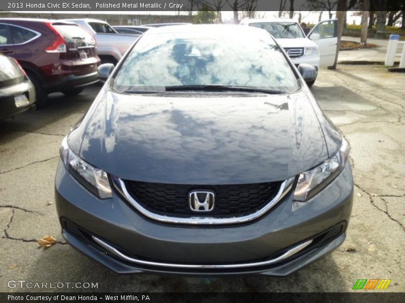 Polished Metal Metallic / Gray 2013 Honda Civic EX Sedan