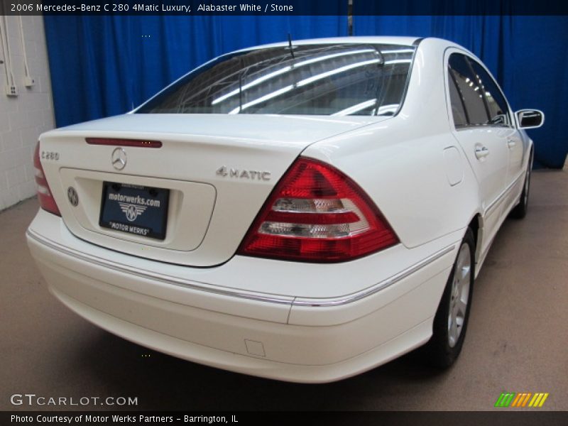 Alabaster White / Stone 2006 Mercedes-Benz C 280 4Matic Luxury