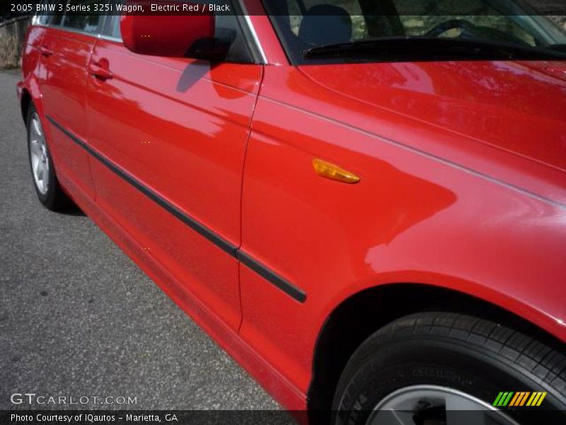 Electric Red / Black 2005 BMW 3 Series 325i Wagon