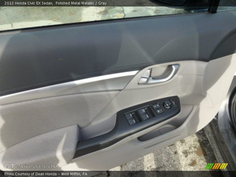 Polished Metal Metallic / Gray 2013 Honda Civic EX Sedan