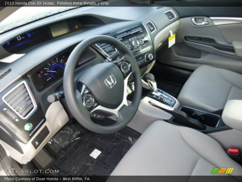 Gray Interior - 2013 Civic EX Sedan 