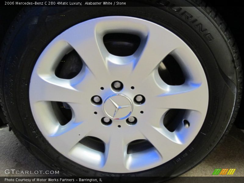 Alabaster White / Stone 2006 Mercedes-Benz C 280 4Matic Luxury