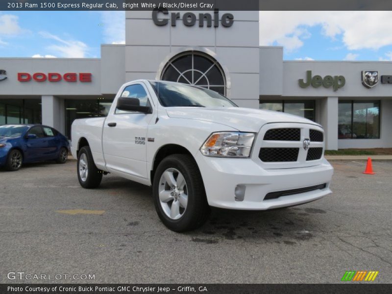 Bright White / Black/Diesel Gray 2013 Ram 1500 Express Regular Cab