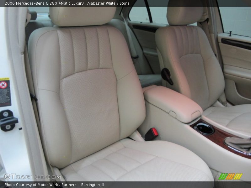 Alabaster White / Stone 2006 Mercedes-Benz C 280 4Matic Luxury