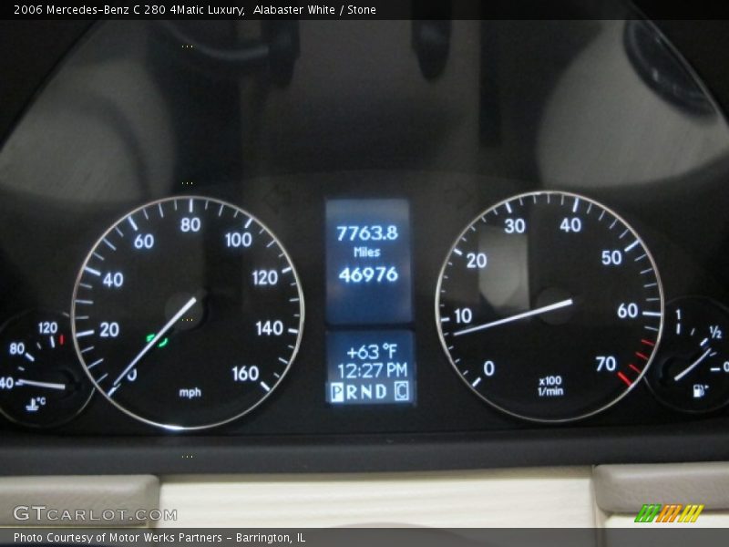 Alabaster White / Stone 2006 Mercedes-Benz C 280 4Matic Luxury