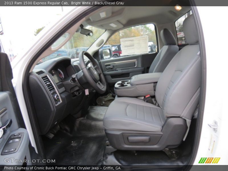 Bright White / Black/Diesel Gray 2013 Ram 1500 Express Regular Cab