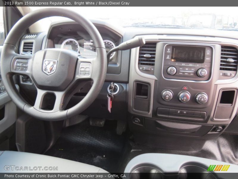 Bright White / Black/Diesel Gray 2013 Ram 1500 Express Regular Cab