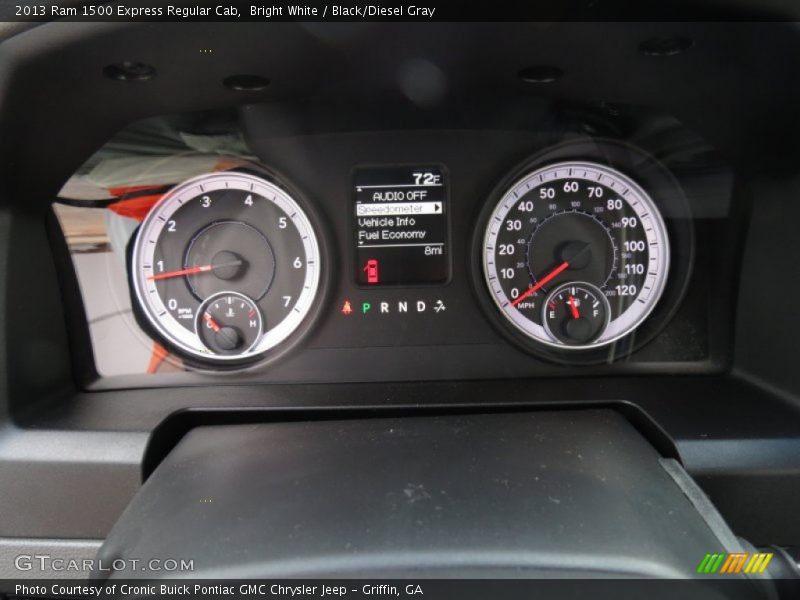 Bright White / Black/Diesel Gray 2013 Ram 1500 Express Regular Cab