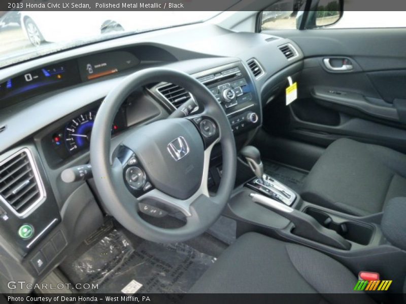 Black Interior - 2013 Civic LX Sedan 