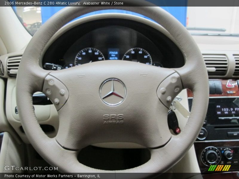 Alabaster White / Stone 2006 Mercedes-Benz C 280 4Matic Luxury