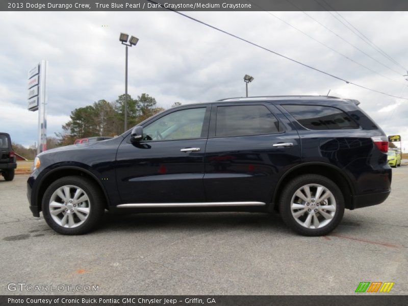 True Blue Pearl / Dark Graystone/Medium Graystone 2013 Dodge Durango Crew