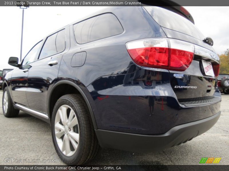 True Blue Pearl / Dark Graystone/Medium Graystone 2013 Dodge Durango Crew