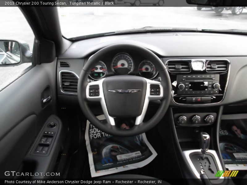 Tungsten Metallic / Black 2013 Chrysler 200 Touring Sedan
