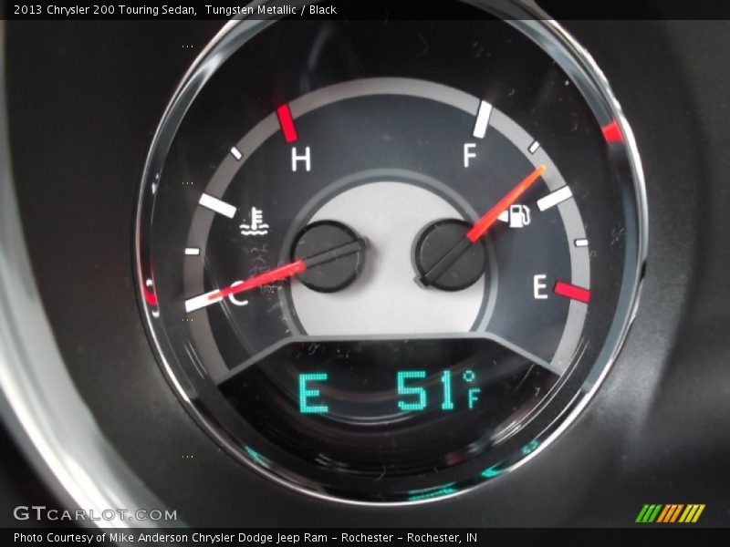Tungsten Metallic / Black 2013 Chrysler 200 Touring Sedan
