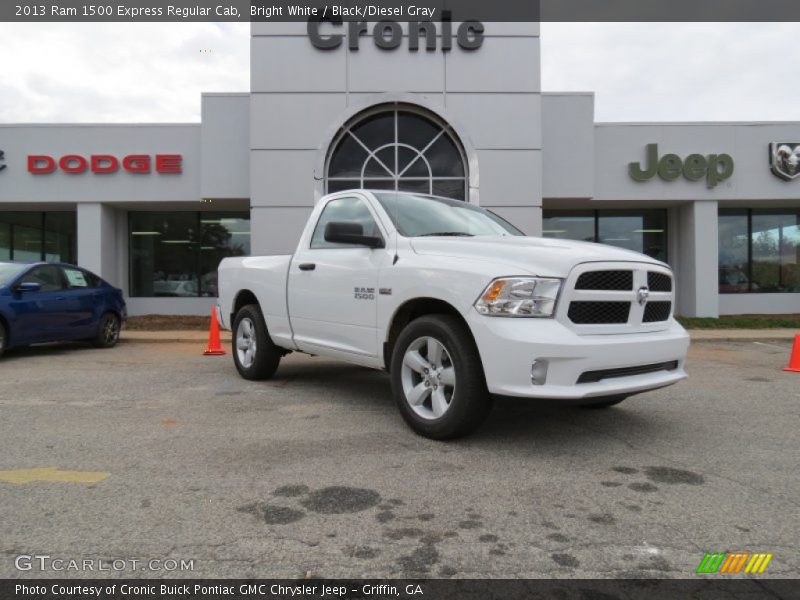 Bright White / Black/Diesel Gray 2013 Ram 1500 Express Regular Cab