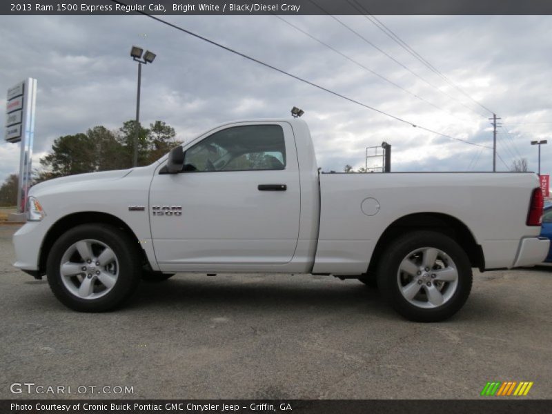 Bright White / Black/Diesel Gray 2013 Ram 1500 Express Regular Cab