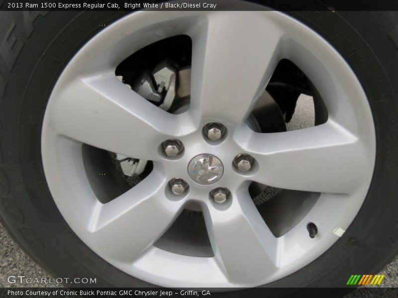 Bright White / Black/Diesel Gray 2013 Ram 1500 Express Regular Cab