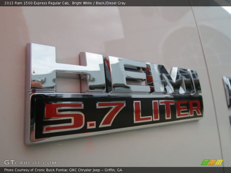 Bright White / Black/Diesel Gray 2013 Ram 1500 Express Regular Cab