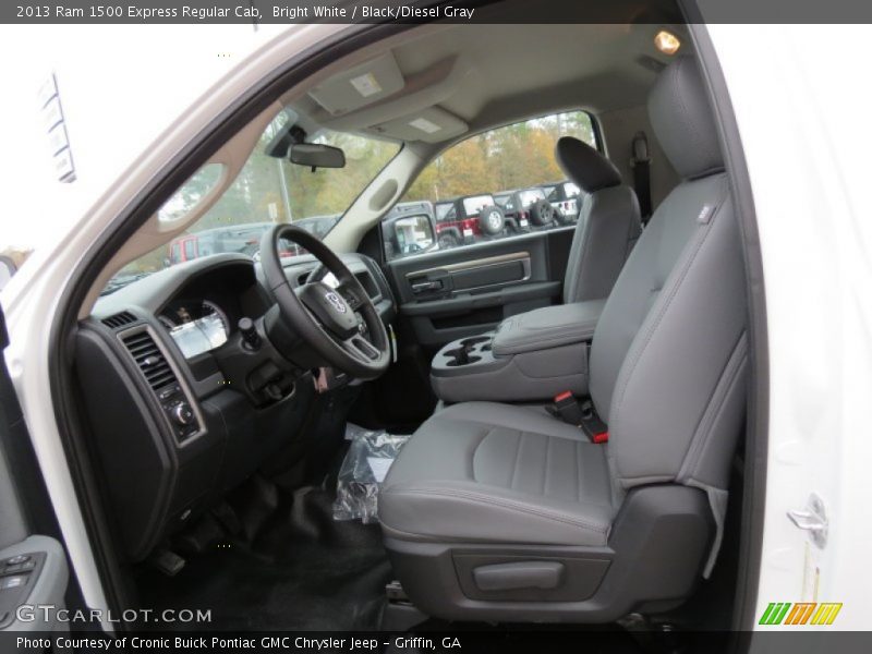 Bright White / Black/Diesel Gray 2013 Ram 1500 Express Regular Cab