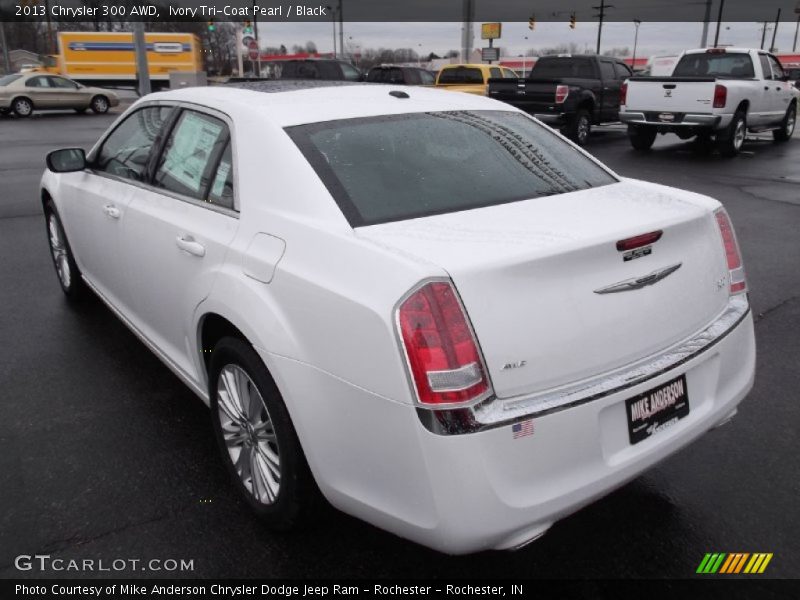 Ivory Tri-Coat Pearl / Black 2013 Chrysler 300 AWD