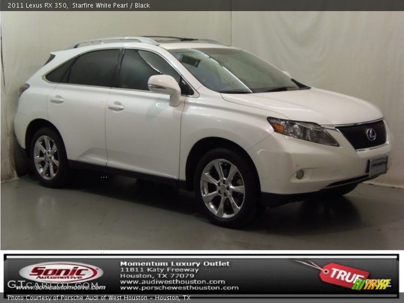 Starfire White Pearl / Black 2011 Lexus RX 350