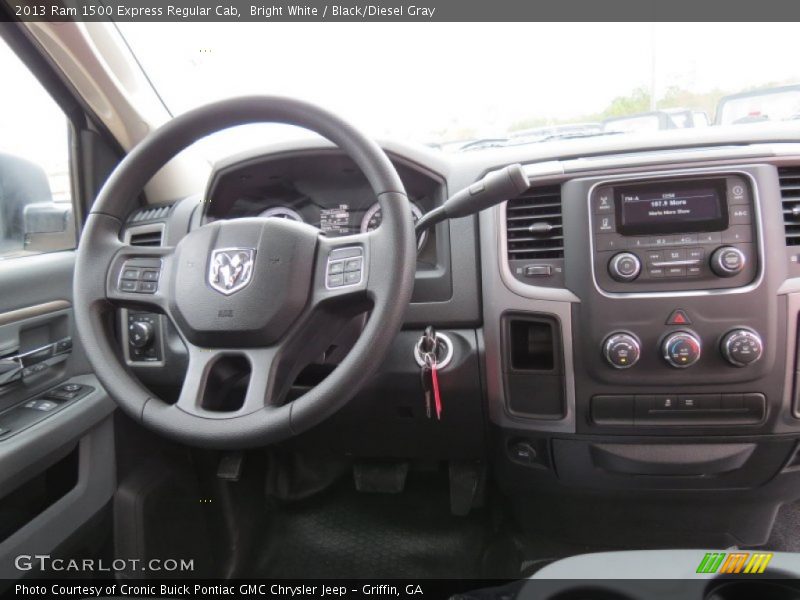 Bright White / Black/Diesel Gray 2013 Ram 1500 Express Regular Cab