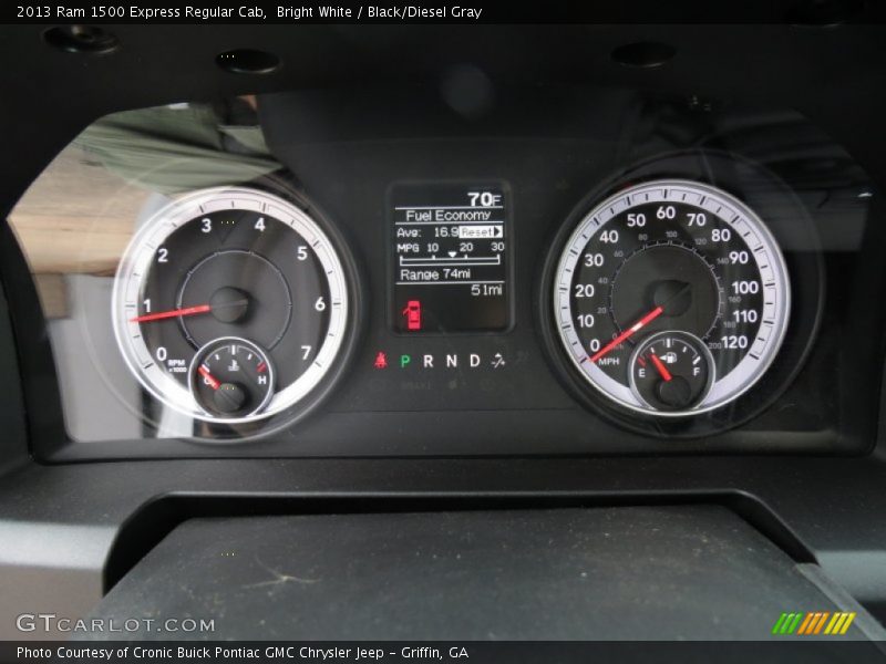 Bright White / Black/Diesel Gray 2013 Ram 1500 Express Regular Cab