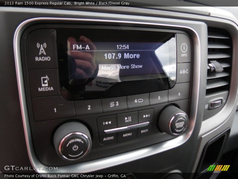 Bright White / Black/Diesel Gray 2013 Ram 1500 Express Regular Cab