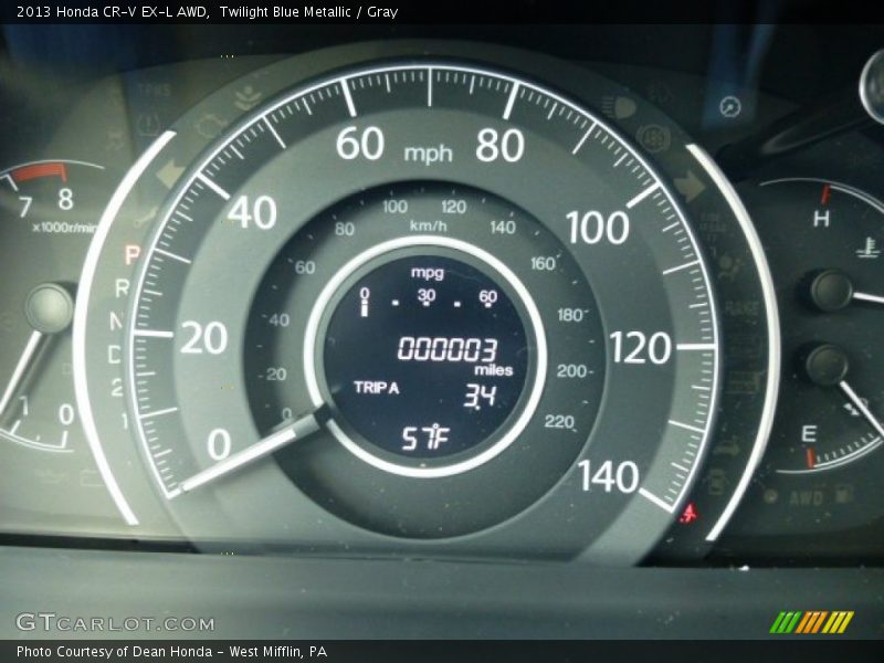  2013 CR-V EX-L AWD EX-L AWD Gauges