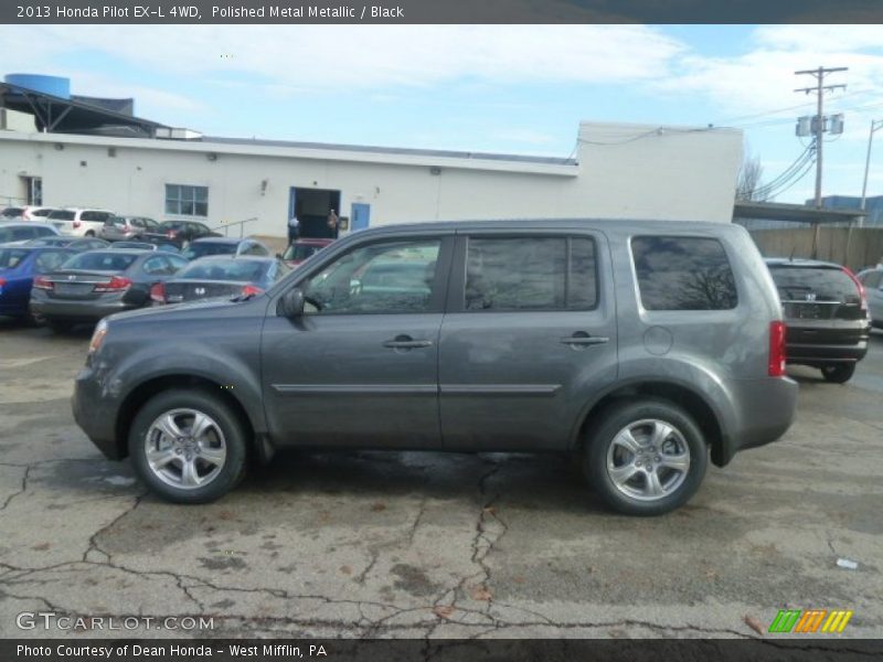 Polished Metal Metallic / Black 2013 Honda Pilot EX-L 4WD
