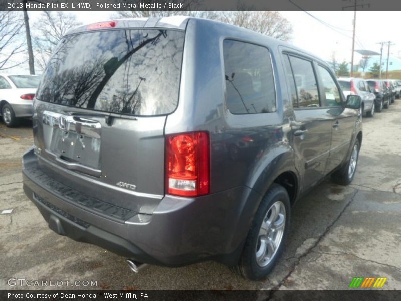 Polished Metal Metallic / Black 2013 Honda Pilot EX-L 4WD