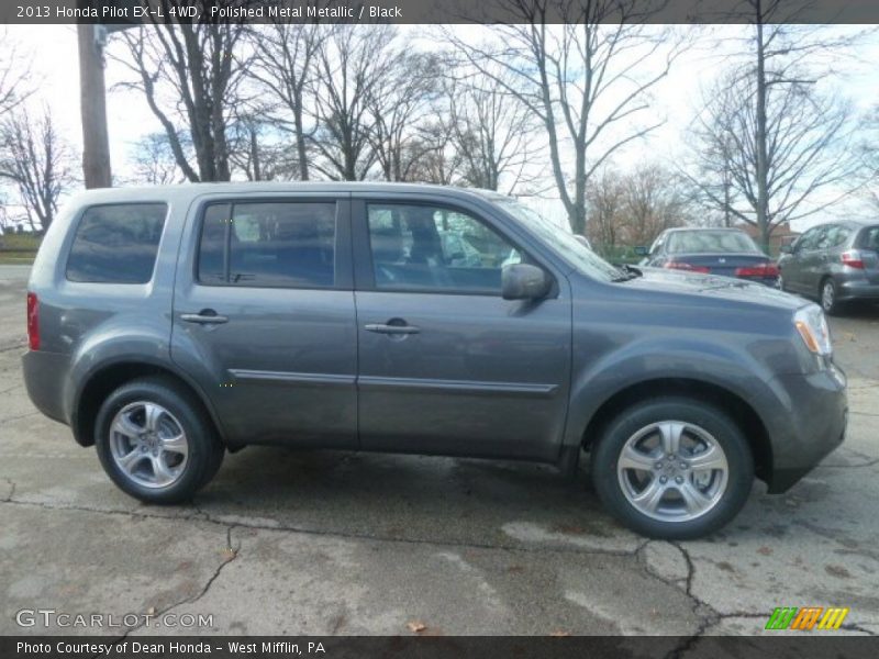 Polished Metal Metallic / Black 2013 Honda Pilot EX-L 4WD