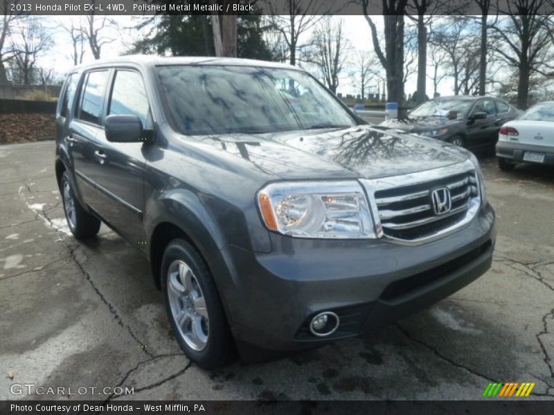 Polished Metal Metallic / Black 2013 Honda Pilot EX-L 4WD
