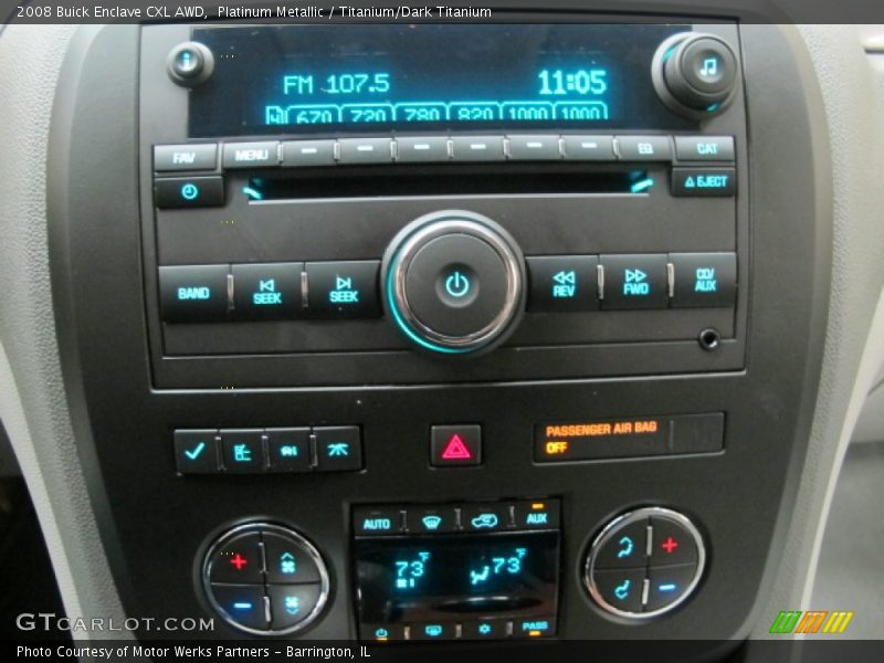 Controls of 2008 Enclave CXL AWD