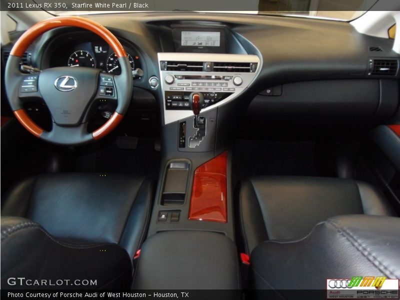 Starfire White Pearl / Black 2011 Lexus RX 350