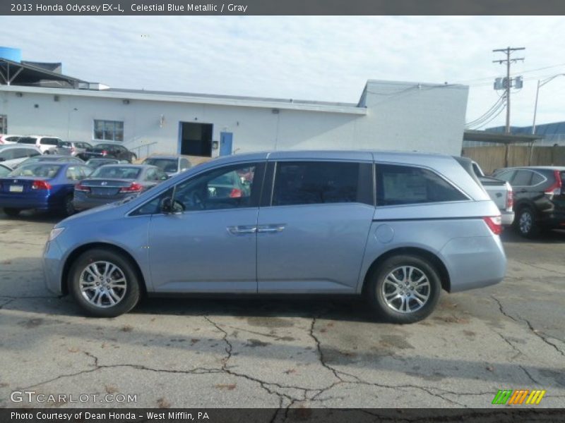 Celestial Blue Metallic / Gray 2013 Honda Odyssey EX-L
