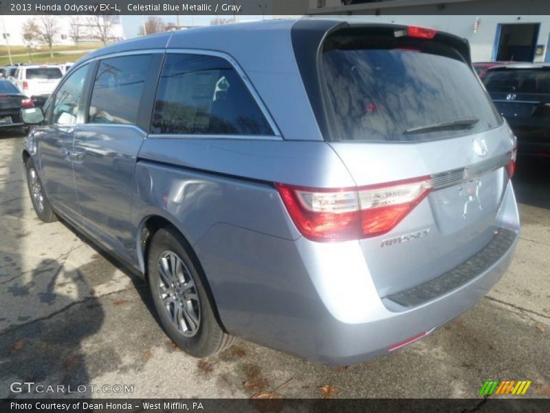 Celestial Blue Metallic / Gray 2013 Honda Odyssey EX-L