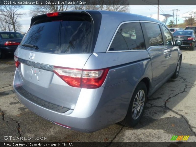 Celestial Blue Metallic / Gray 2013 Honda Odyssey EX-L