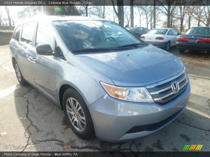 Celestial Blue Metallic / Gray 2013 Honda Odyssey EX-L