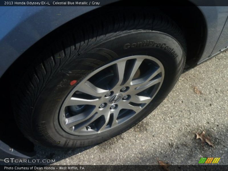 Celestial Blue Metallic / Gray 2013 Honda Odyssey EX-L