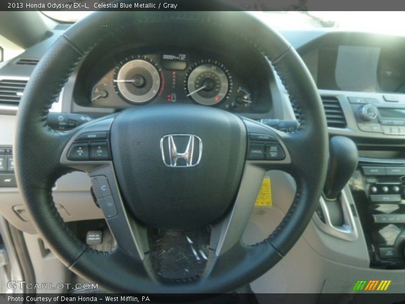 Celestial Blue Metallic / Gray 2013 Honda Odyssey EX-L