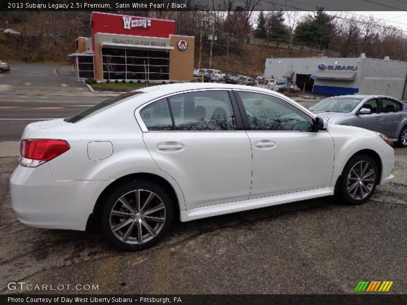 Satin White Pearl / Black 2013 Subaru Legacy 2.5i Premium