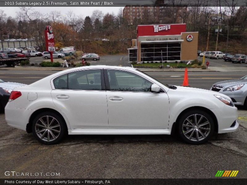 Satin White Pearl / Black 2013 Subaru Legacy 2.5i Premium