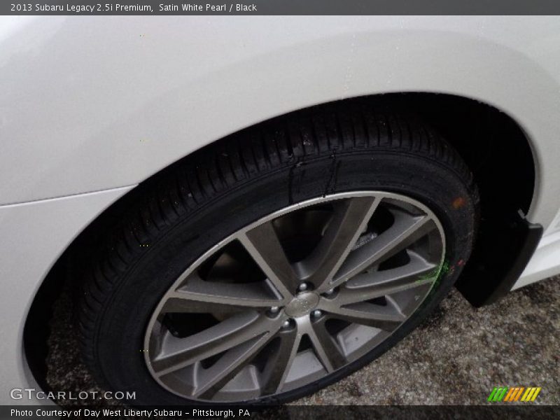 Satin White Pearl / Black 2013 Subaru Legacy 2.5i Premium