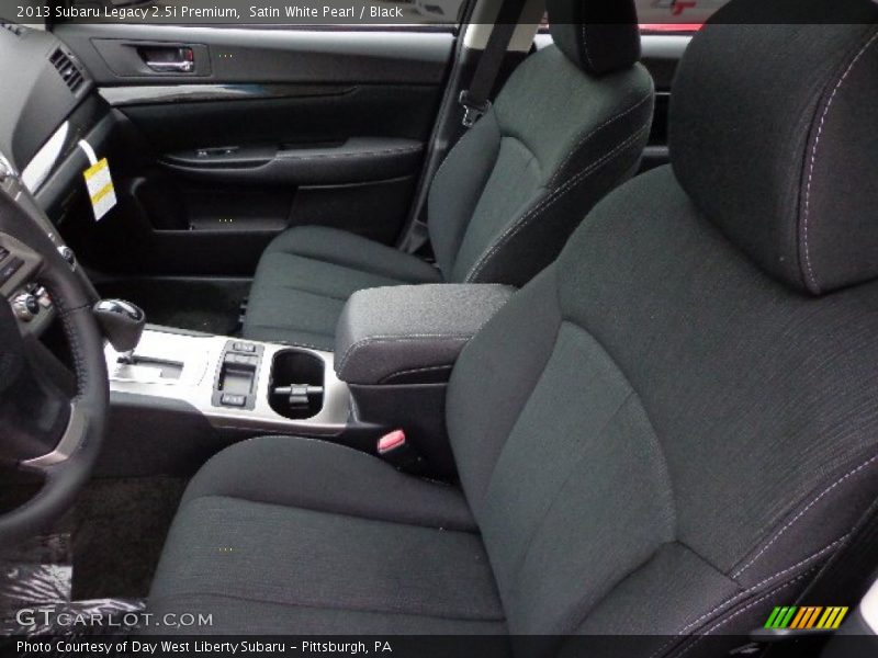 Satin White Pearl / Black 2013 Subaru Legacy 2.5i Premium