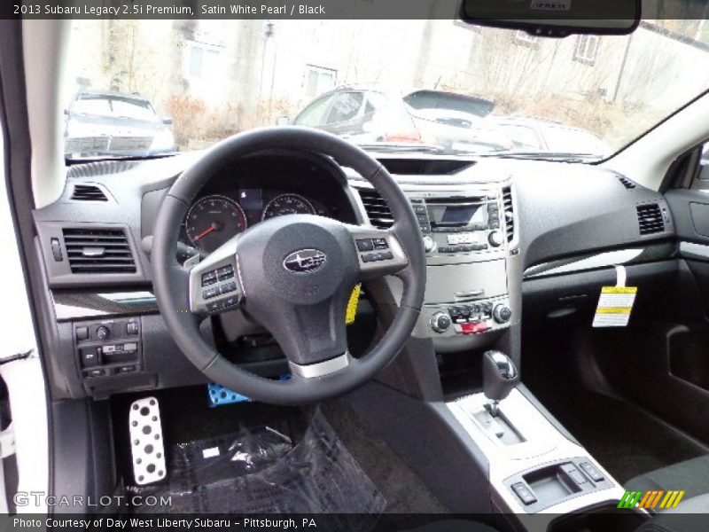 Satin White Pearl / Black 2013 Subaru Legacy 2.5i Premium