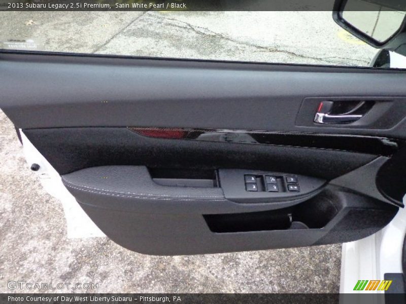 Satin White Pearl / Black 2013 Subaru Legacy 2.5i Premium