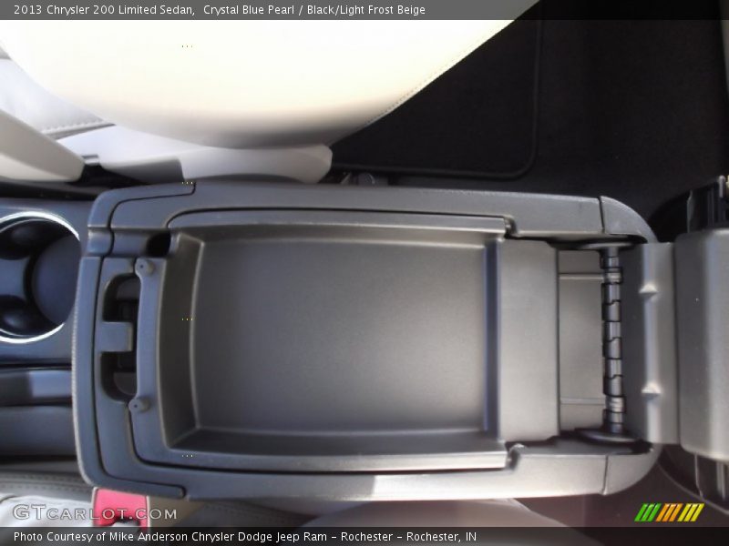 Crystal Blue Pearl / Black/Light Frost Beige 2013 Chrysler 200 Limited Sedan