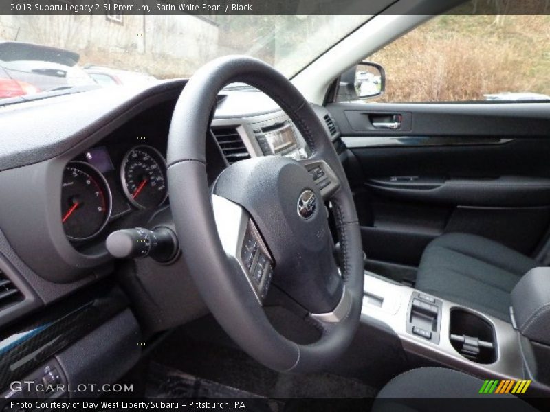 Satin White Pearl / Black 2013 Subaru Legacy 2.5i Premium