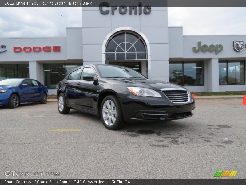 Black / Black 2013 Chrysler 200 Touring Sedan